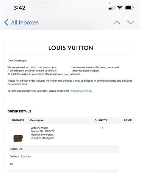 lv order|louis vuitton order tracking.